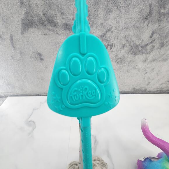 FurReal Friends Unicorn Cat & Gray Cat leash 2018 Hasbro walksalot toys works! - Picture 15 of 16